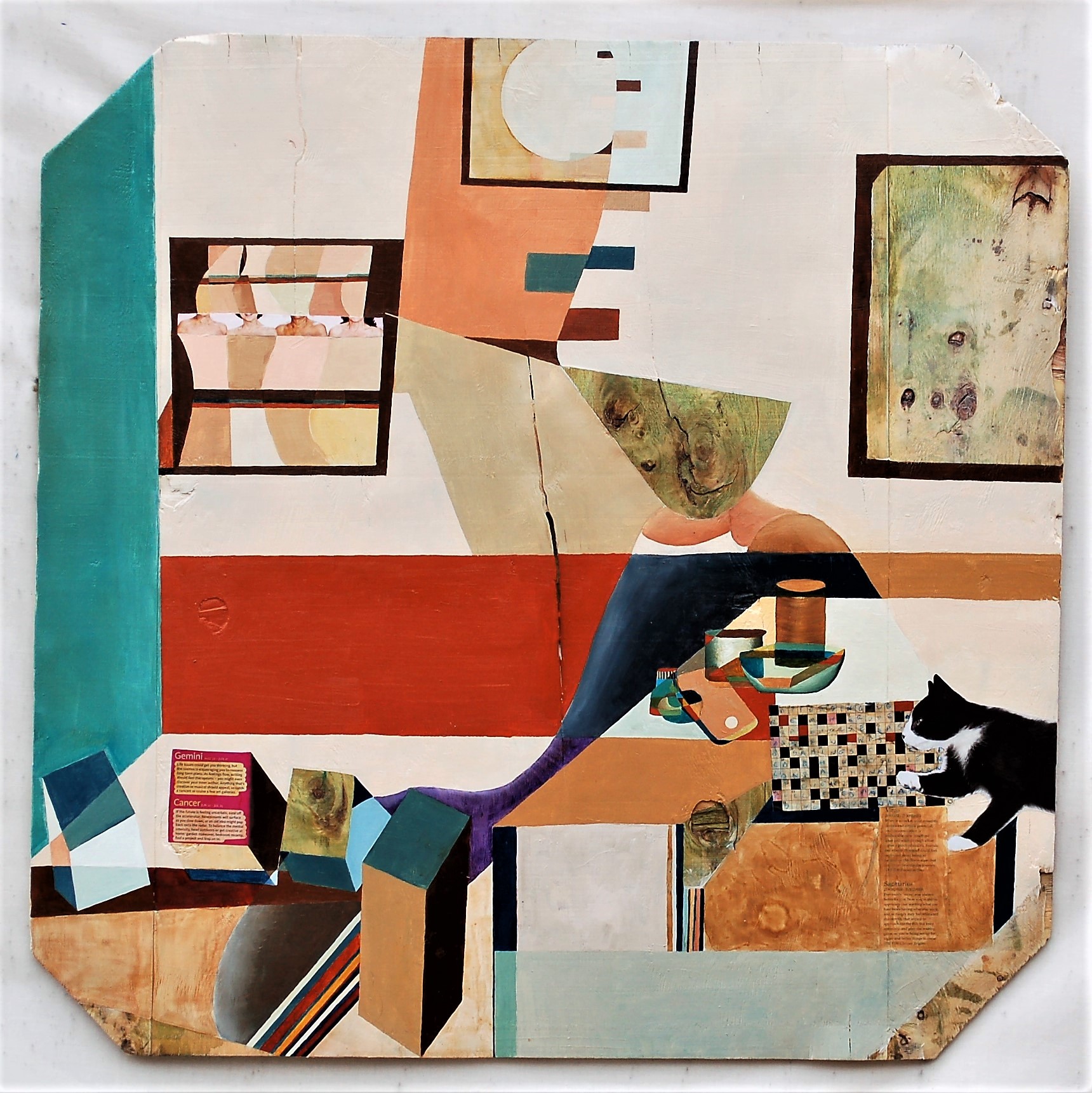 715 82 x 82 cm Eat Sleep Work Repeat